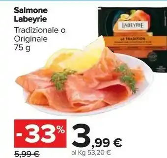 Carrefour Salmone tradizionale o originale offerta