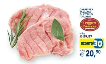 Esselunga CARRÈ PER TAGLIATA DI VITELLO ITALIANO offerta