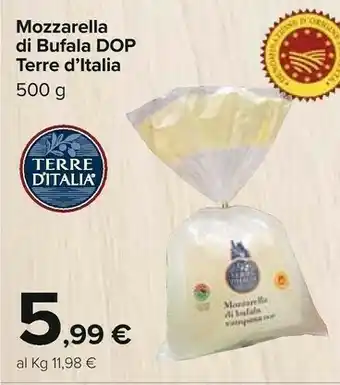 Carrefour Mozzarella di bufala dop offerta