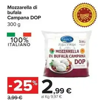 Carrefour Campana mozzarella di bufala dop offerta