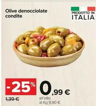 Carrefour Olive denocciolate condite offerta
