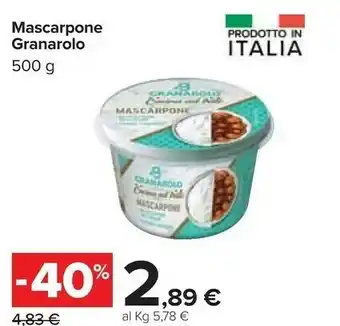 Carrefour Mascarpone cremoso 500 g(ml) offerta