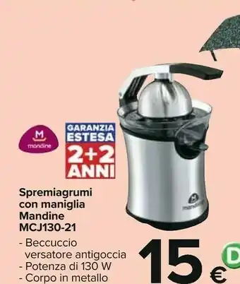 Carrefour Spremiagrumi con maniglia mcj130-21 offerta