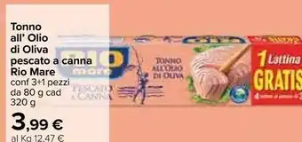Carrefour Tonno pescato a canna offerta