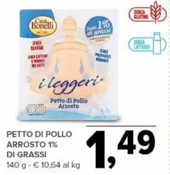 Todis PETTO DI POLLO ARROSTO 1% DI GRASSI 140 g offerta