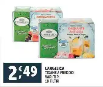 Deco Supermercati L'ANGELICA TISANE A FREDDO VARI TIPI 18 FILTRI offerta