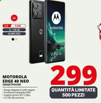 Comet MOTOROLA EDGE 40 NEO SMARTPHONE offerta