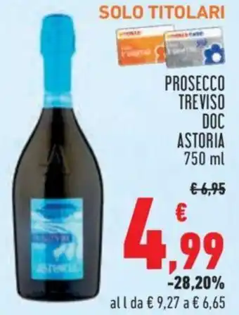 Conad City PROSECCO TREVISO DOC ASTORIA 750 ml offerta
