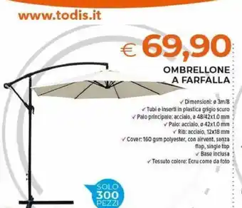 OMBRELLONE A FARFALLA