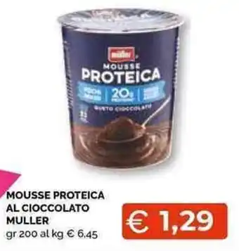 Mercatò Local MOUSSE PROTEICA AL CIOCCOLATO MULLER gr 200 offerta