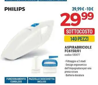 Sinergy PHILIPS ASPIRABRICIOLE FC6150/01 offerta