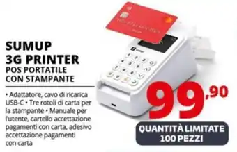 Comet SUMUP 3G PRINTER POS PORTATILE CON STAMPANTE offerta