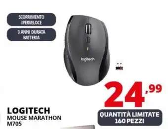 Comet LOGITECH MOUSE MARATHON M705 offerta