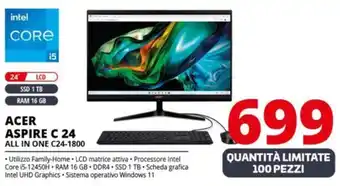 Comet ACER ASPIRE C 24 ALL IN ONE C24-1800 offerta