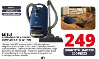 Comet MIELE ASPIRAPOLVERE A TRAINO COMPLETE C3 125 EDITION offerta