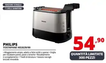 Comet PHILIPS TOSTAPANE HD2639/90 offerta