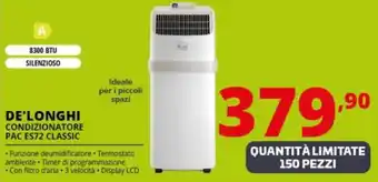 Comet DE'LONGHI CONDIZIONATORE PAC ES72 CLASSIC offerta