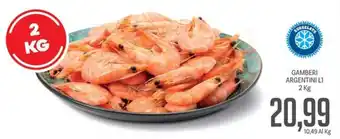 Supermercati Piccolo GAMBERI ARGENTINI L1 2 Kg offerta