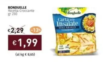 Prezzemolo e Vitale BONDUELLE Ricetta Croccante gr 230 offerta
