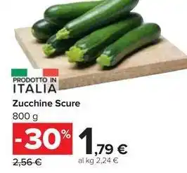 Carrefour Market Zucchine Scure 800 g offerta