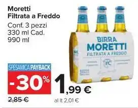 Carrefour Market Moretti Filtrata a Freddo offerta