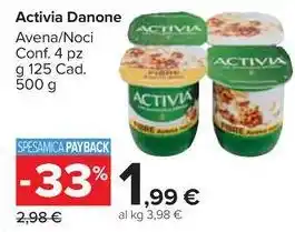 Carrefour Market Activia Danone Avena/Noci 500 g offerta