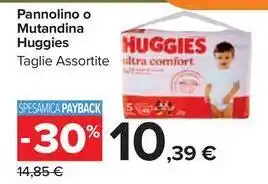 Pannolino o Mutandina Huggies