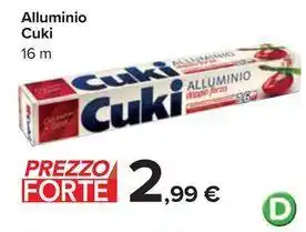 Carrefour Market Alluminio Cuki 16 m offerta