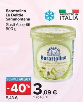 Carrefour Market Barattolino Le Delizie Sammontana Gusti Assortiti 500 g offerta