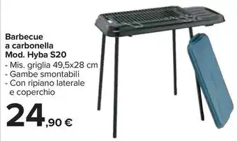 Carrefour Market Barbecue a carbonella Mod. Hyba S20 offerta