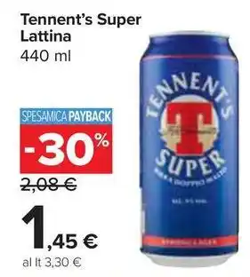 Carrefour Market Tennent's Super Lattina offerta