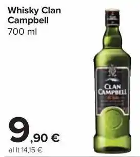 Carrefour Market Whisky Clan Campbell 700 ml offerta