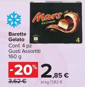 Carrefour Market Barette Gelato Conf. 4 pz Gusti Assortiti offerta