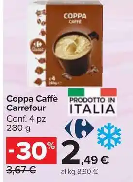 Carrefour Market Coppa Caffè Carrefour Conf. 4 pz offerta