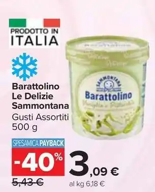 Carrefour Market Barattolino Le Delizie Sammontana Gusti Assortiti 500 g offerta