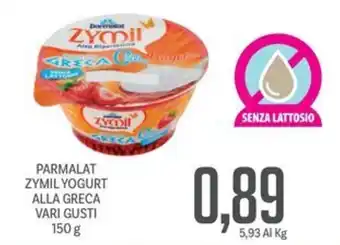 Supermercati Piccolo PARMALAT ZYMIL YOGURT ALLA GRECA VARI GUSTI 150 g offerta