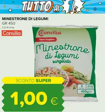 Tigre Minestrone di legumi mai senza 450 g(ml) offerta