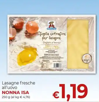 Lasagne fresche all'uovo NONNA ISA 250 g