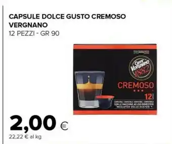 Capsule dolce gusto cremoso