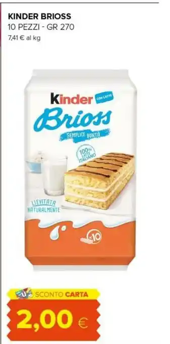Tigre Kinder brioss 270 g(ml) offerta