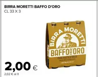 Tigre Baffo d'oro birra moretti offerta
