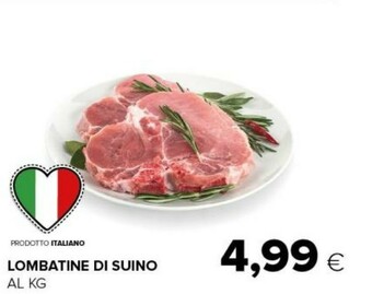Tigre Lombatine di suino offerta