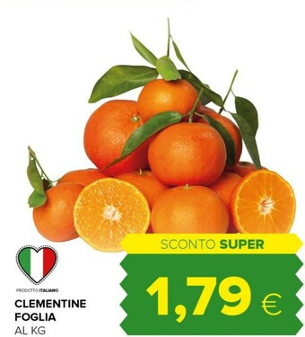 Tigre Clementine foglia offerta