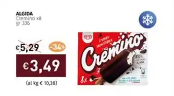 Prezzemolo e Vitale ALGIDA Cremino x8 gr 336 offerta