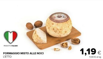 Tigre Formaggio misto alle noci offerta