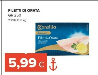 Tigre Filetti di orata al naturale surgelati 250 g(ml) offerta