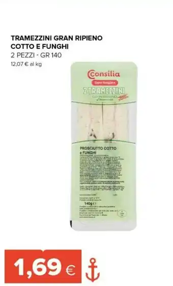 Tigre Tramezzini gran ripieno cotto e funghi offerta