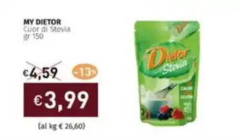 MY DIETOR Cuor di Stevia gr 150