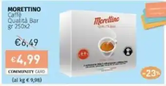 Prezzemolo e Vitale MORETTINO Caffè Qualità Bar gr 250x2 offerta