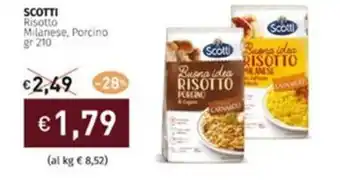 Prezzemolo e Vitale SCOTTI Risotto Milanese, Porcino gr 210 offerta